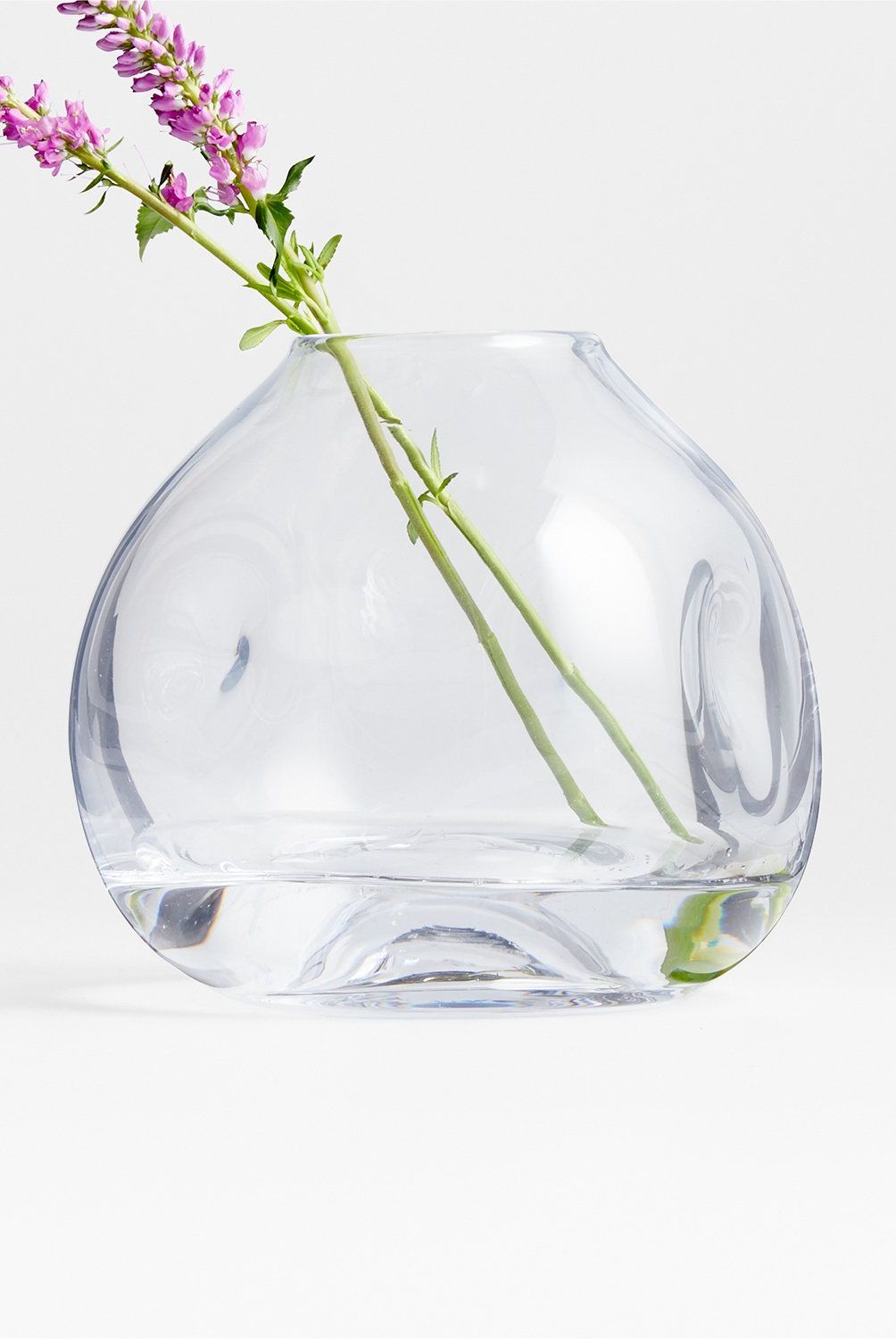 CRATE & BARREL - Florero Regen en Vidrio 13 cm x 15 cm 