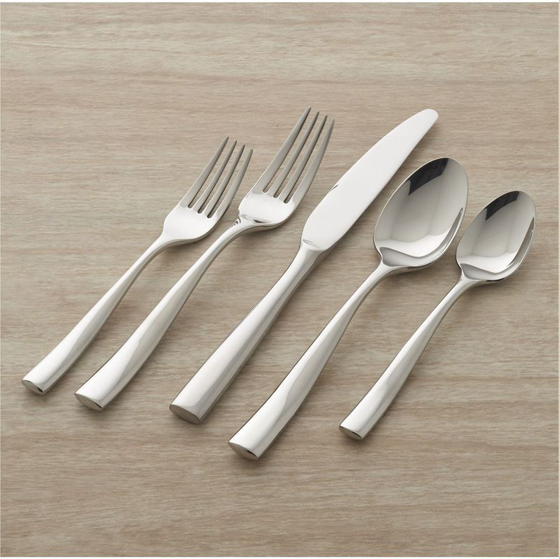 CRATE & BARREL - Cubiertos en Acero Inoxidable Marin 5 Piezas
