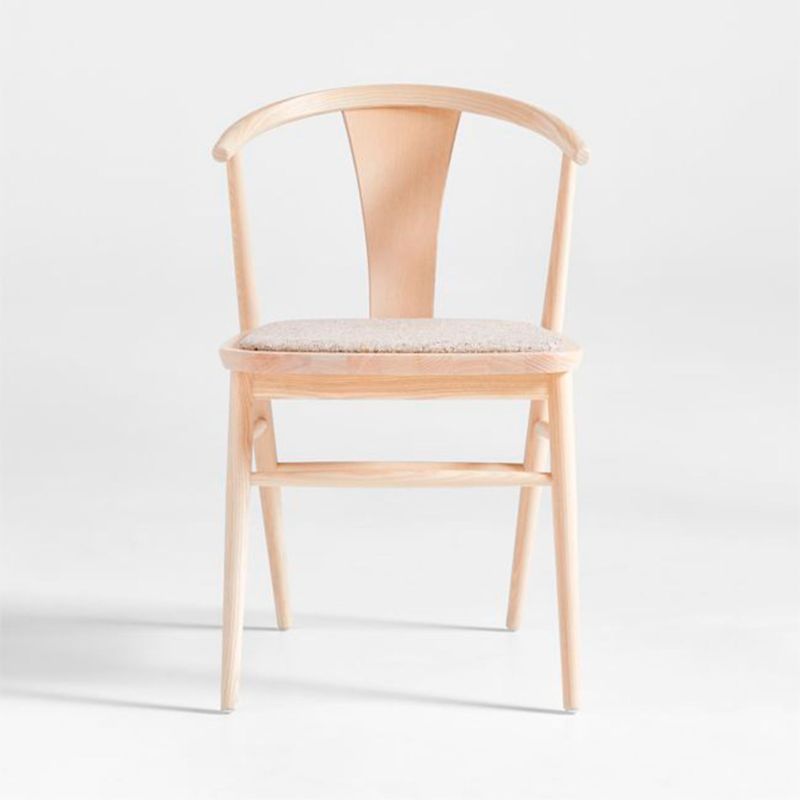 CRATE & BARREL - Silla de comedor Malin en Tela