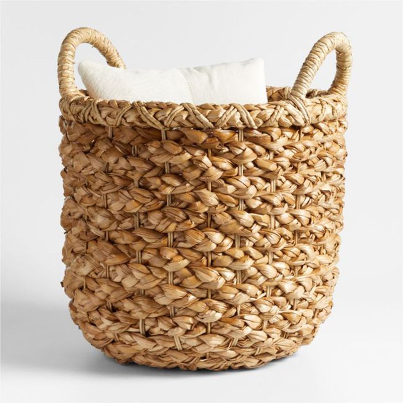 CRATE & BARREL - Cesta Emlyn en Fibras naturales 46 cm x 41 cm 