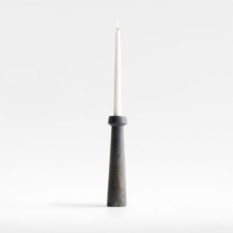 CRATE & BARREL - Porta velas Katin en Madera mango 29 cm x 6 cm 