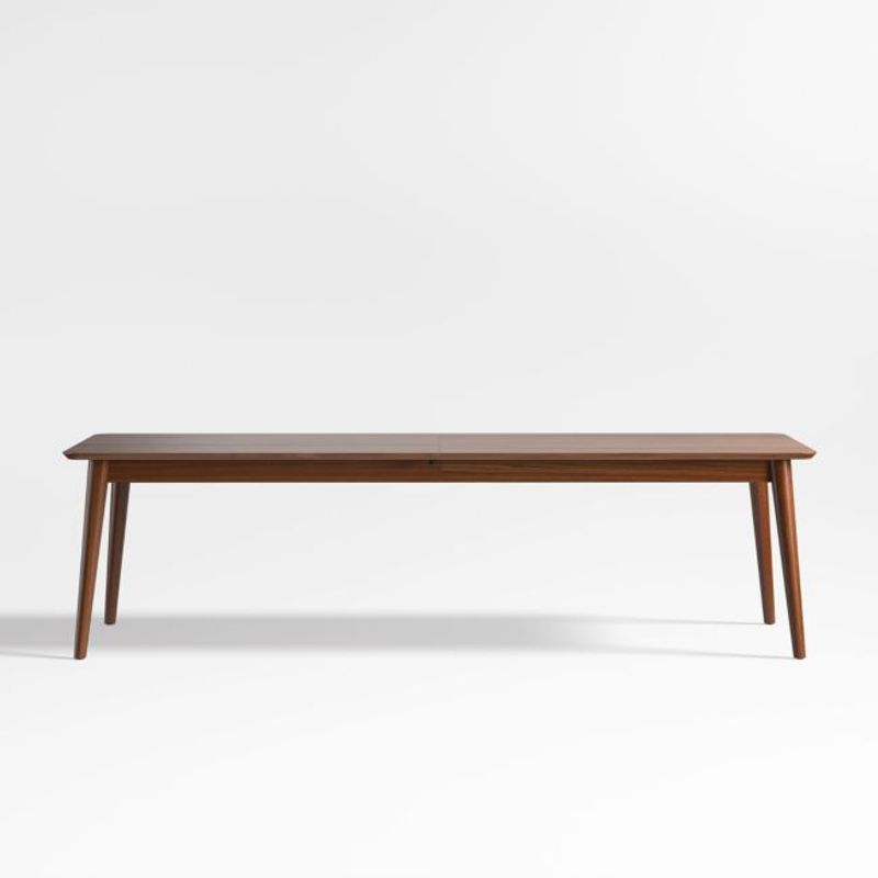 CRATE & BARREL - Mesa de comedor Extensible Tate 8  puestos en Madera nogal