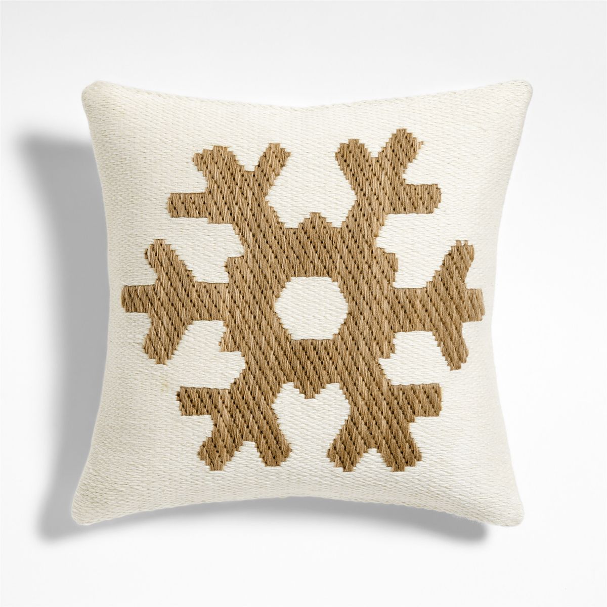 CRATE & BARREL - Funda Cojin Copo De Nieve 51X51Cm