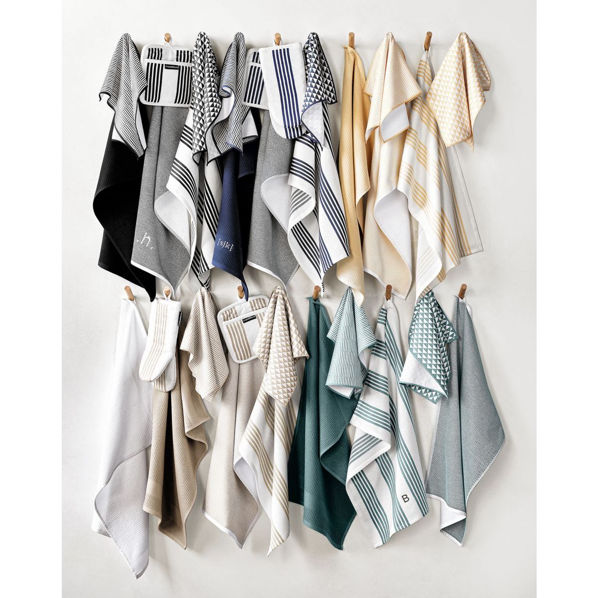 CRATE & BARREL - Paños de cocina Terry Algodón 71 cm x 46 cm Set x2