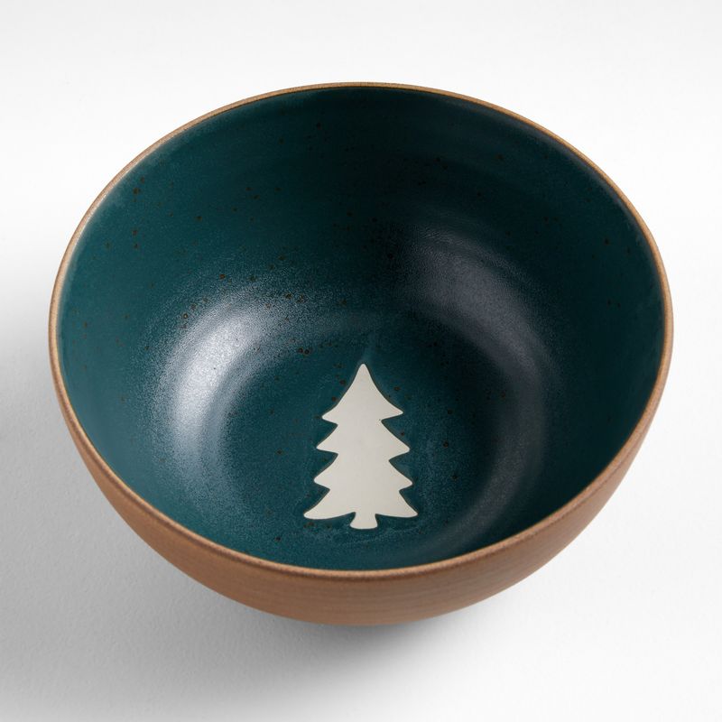 CRATE & BARREL - Bowl para Cereal Green Trees