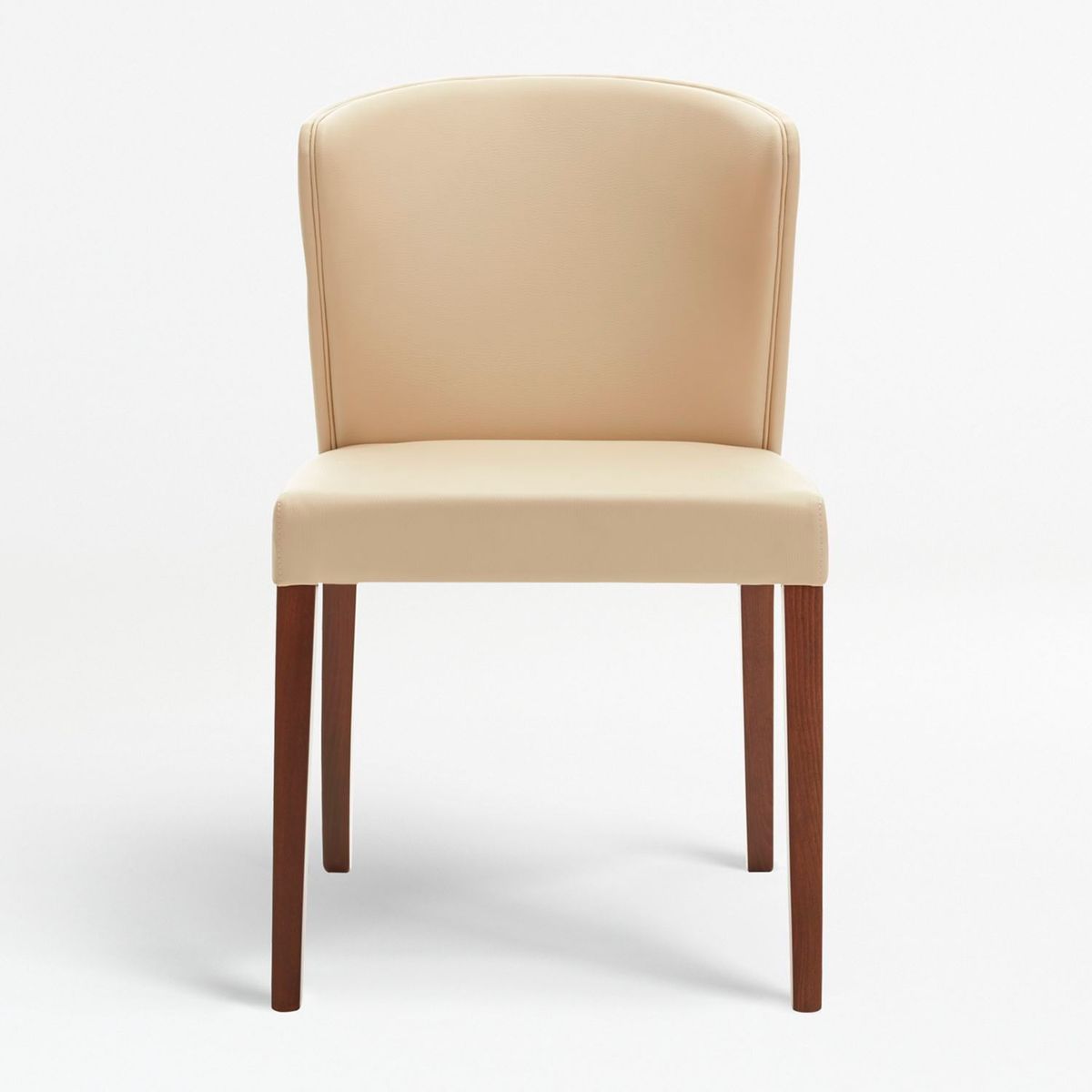 CRATE & BARREL - Silla de comedor Curran en Cuero sintético