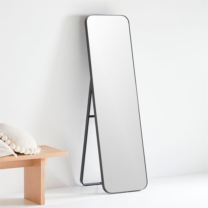 CRATE & BARREL - Espejo de piso Edge Rectangular 169 cm x 51 cm