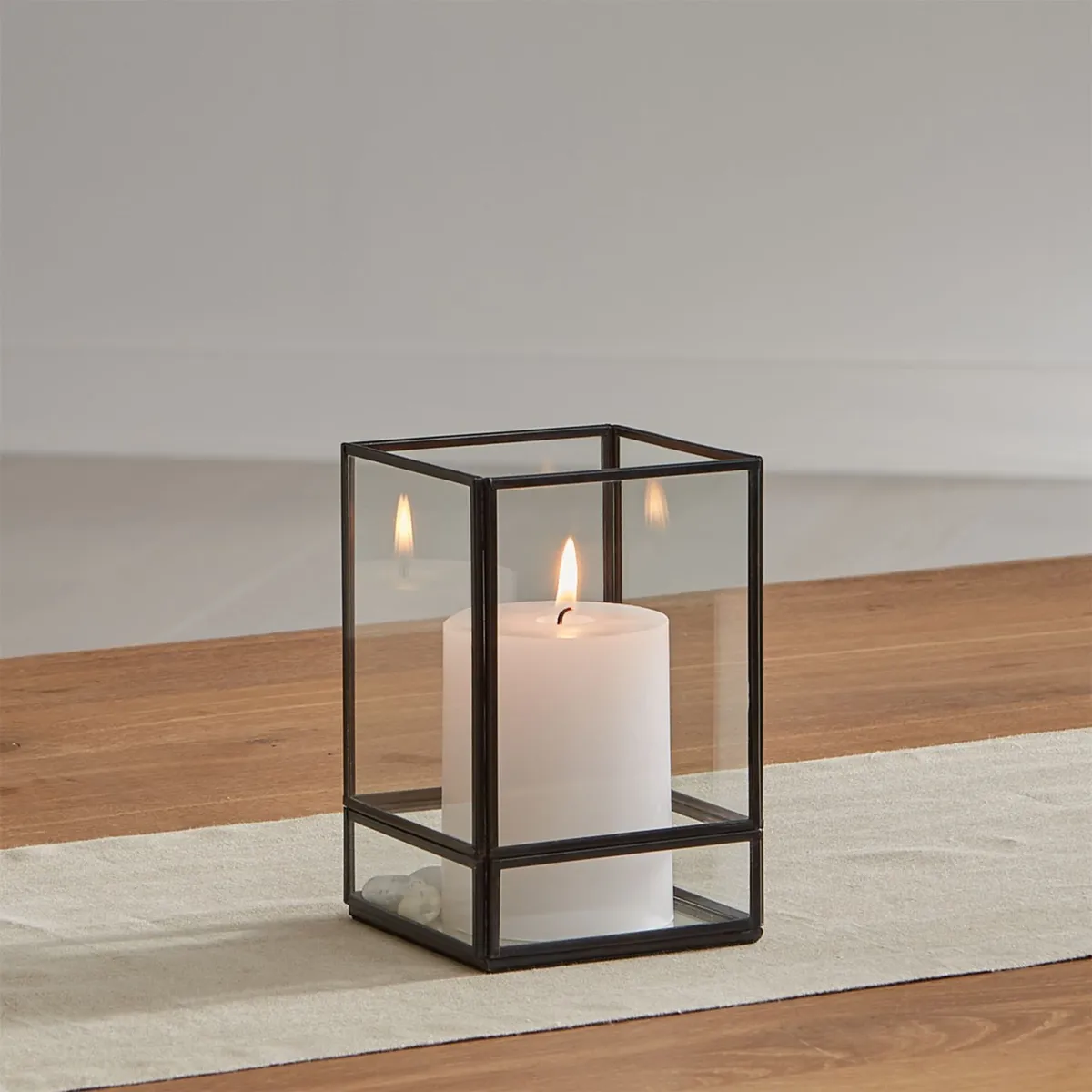 CRATE & BARREL - Candelabro Jasper 16 cm