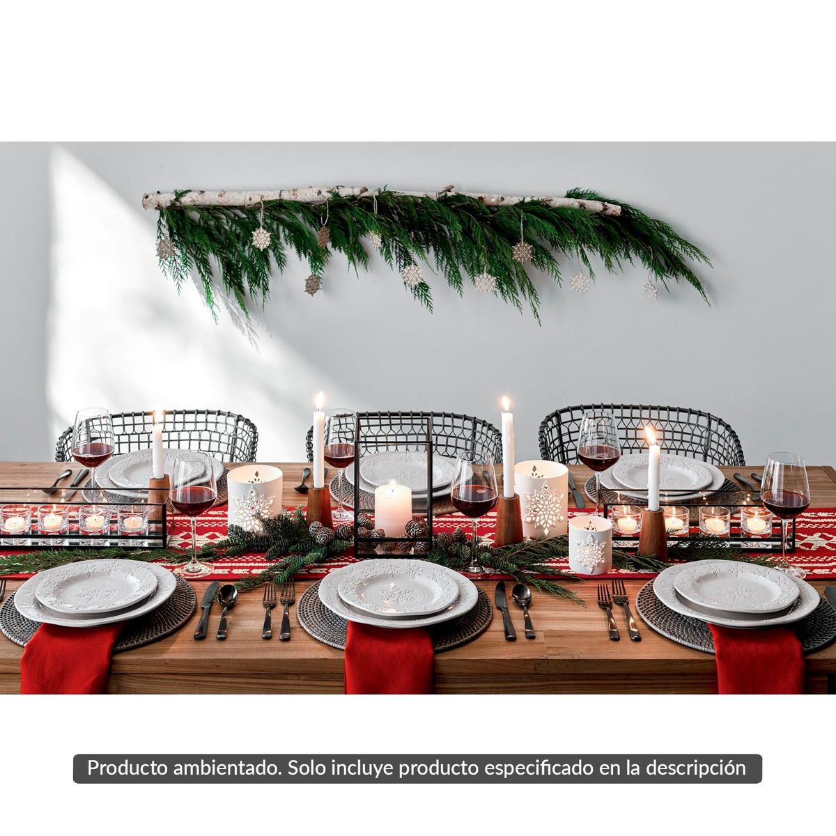 CRATE & BARREL - Candelabro Jasper 16 cm