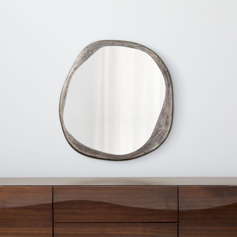 CRATE & BARREL - Espejo de pared Element Irregular 74 cm x 79 cm