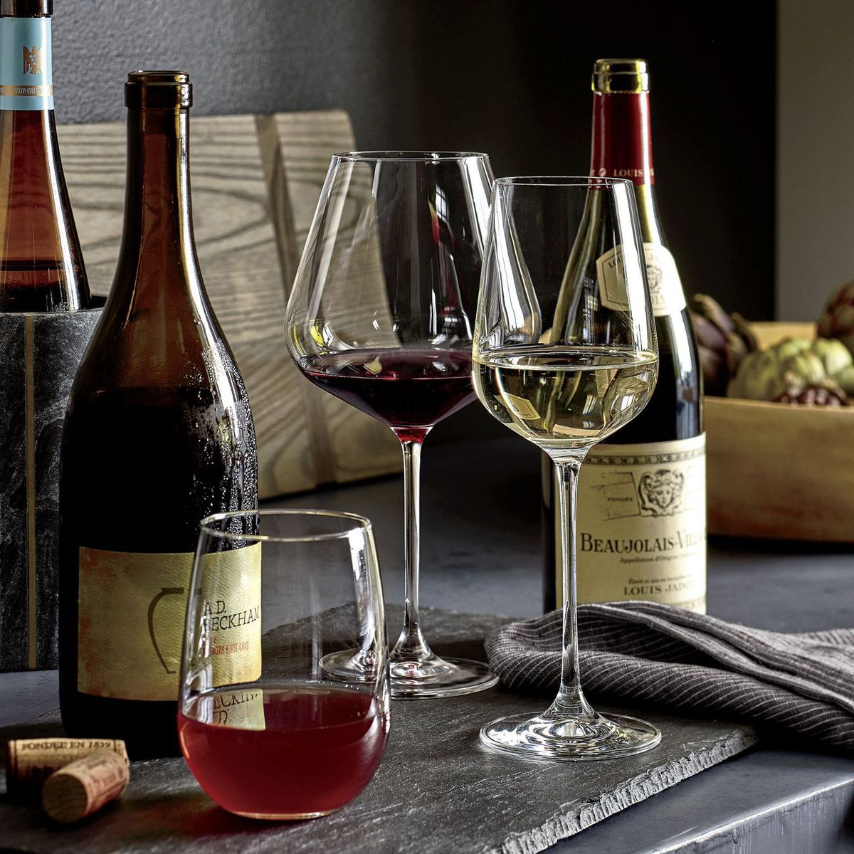 CRATE & BARREL - Copa de vino Hip de Vidrio  19 oz