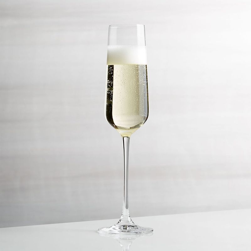 CRATE & BARREL - Copa de champaña Hip de Vidrio  9 oz