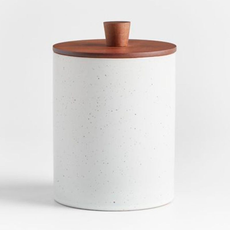 CRATE & BARREL - Contenedor 309211 Cerámica Hermetico 13 cm x 13 cm