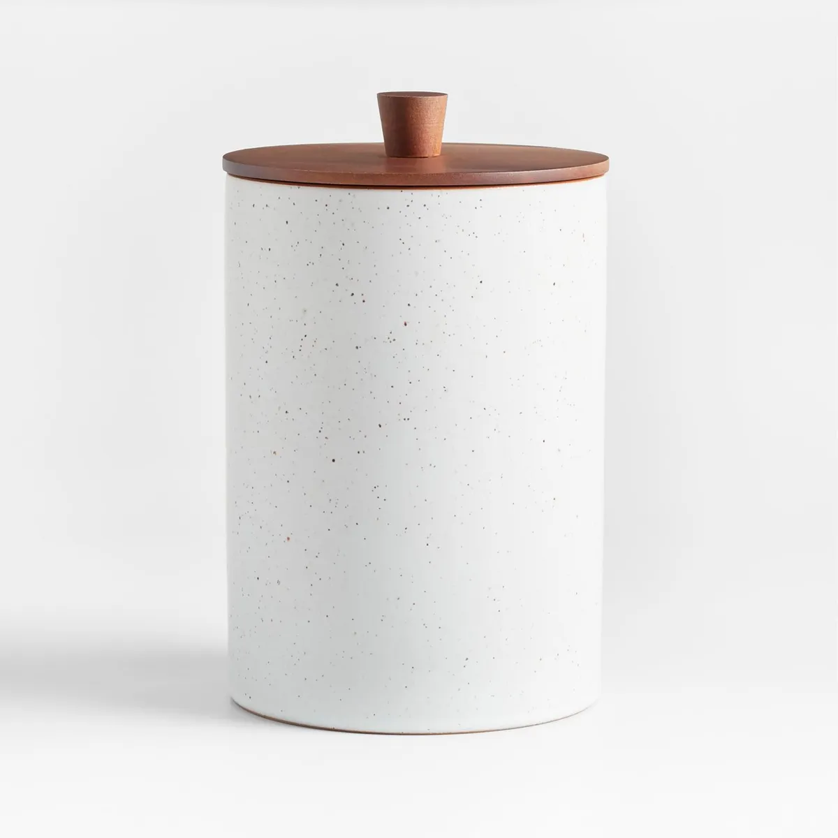 CRATE & BARREL - Contenedor Asta Speckled Cerámica 15 x 18 cm