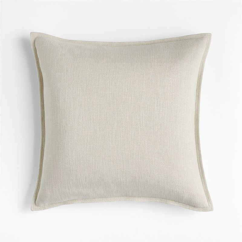 CRATE & BARREL - Funda de cojín Laundered 51 cm x 51 cm