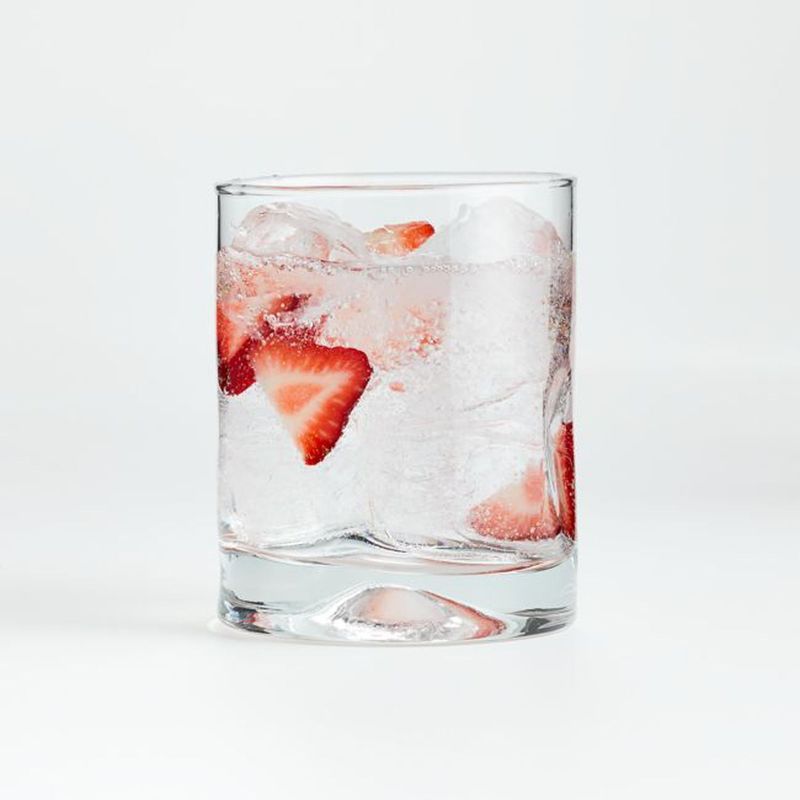 CRATE & BARREL - Vaso corto Impressions de Vidrio  12 oz