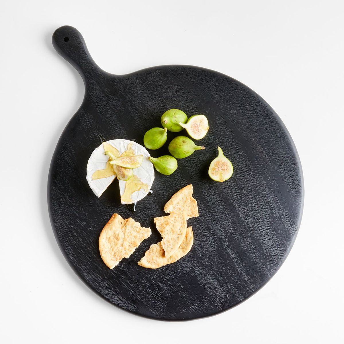 CRATE & BARREL - Tabla de aperitivo Tondo en Acacia 58 cm x 45 cm