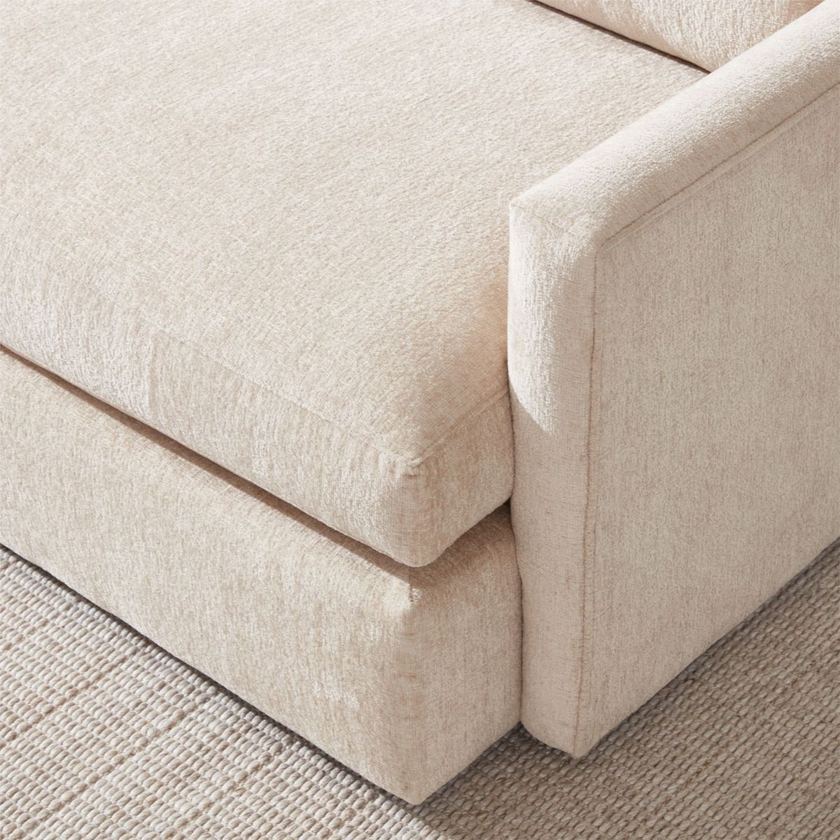 CRATE & BARREL - Sofá Lounge Profundo 236cm de 2 puestos Tela