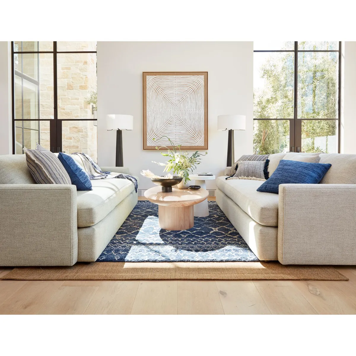 CRATE & BARREL - Sofá Lounge 236cm 