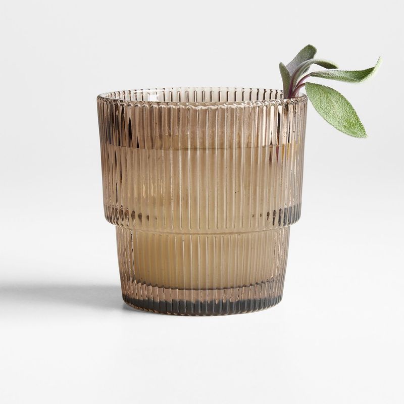 CRATE & BARREL - Vaso corto Atwell de Vidrio  11 oz