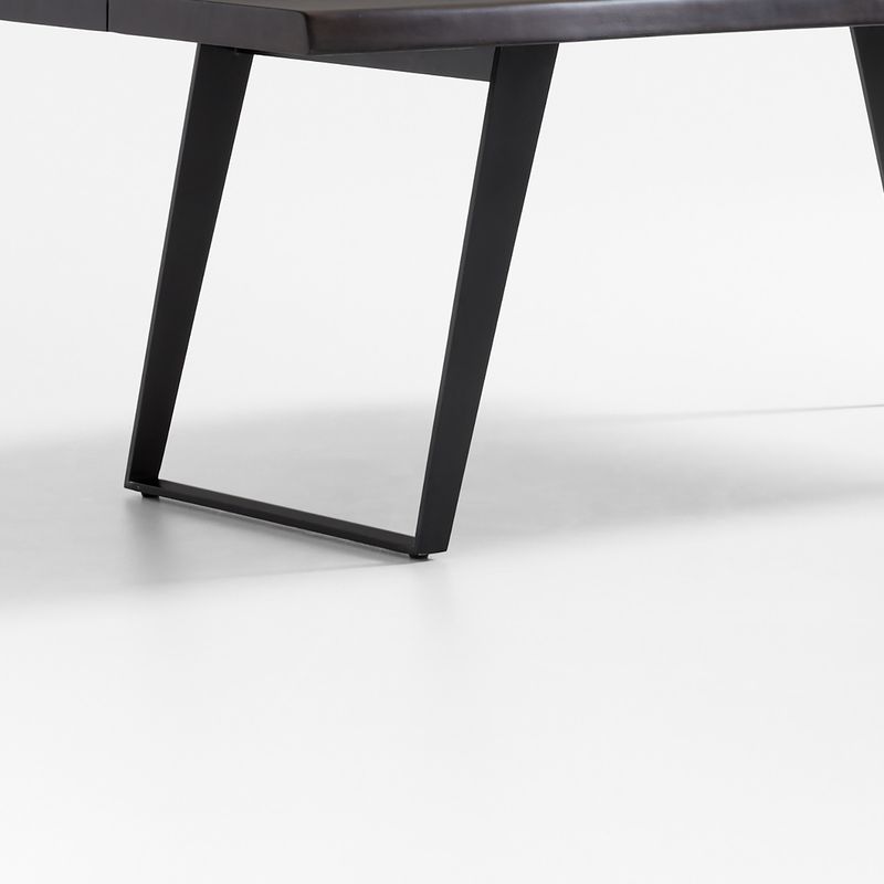 CRATE & BARREL - Base para Mesa de comedor Yukon 6, 8 o 10 puestos en Acacia (No incluye Top para Mesa de comedor)