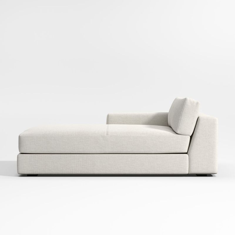 CRATE & BARREL - Chaise longue para Sofá en L Oceanside Izquierdo en Tela (No incluye Pieza 1)