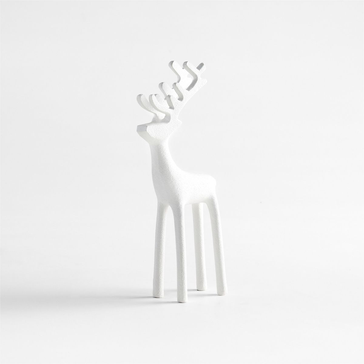 CRATE & BARREL - Reno decorativo Holiday Reindeer en Aluminio 22 cm x 8 cm