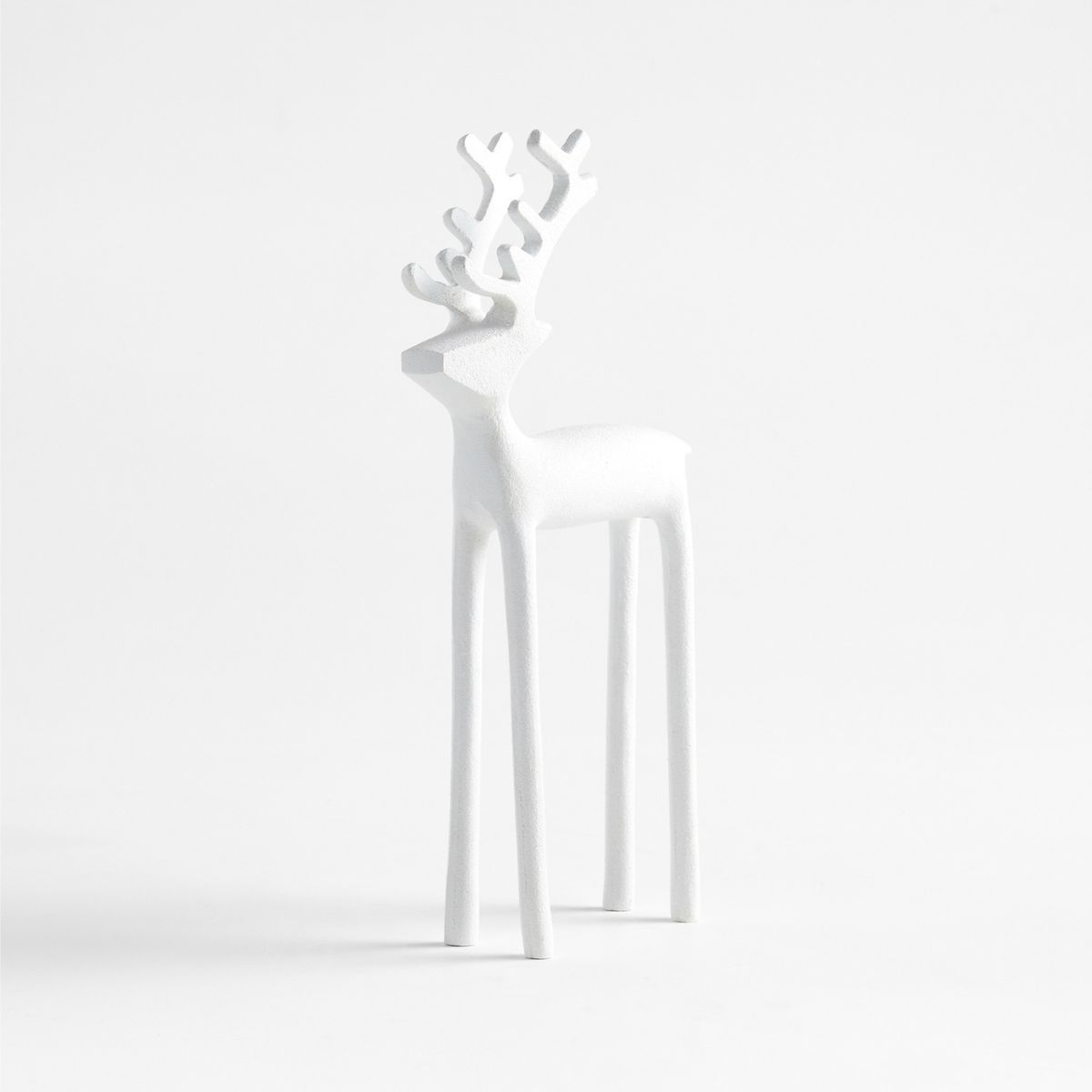 CRATE & BARREL - Reno decorativo Holiday Reindeer en Aluminio 26 cm x 12 cm