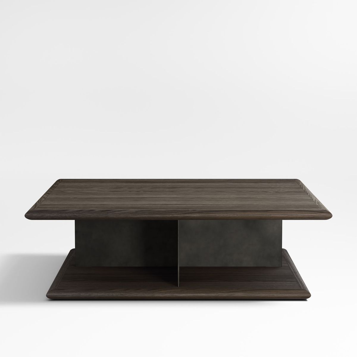 CRATE & BARREL - Mesa de centro Preto Madera Ceniza