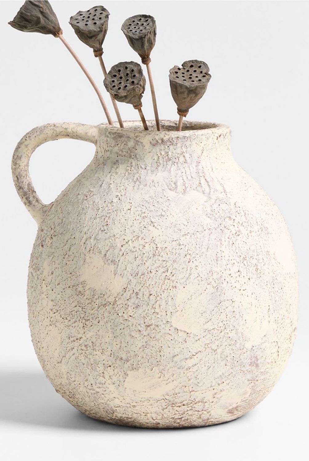CRATE & BARREL - Jarrón Antiguo en Arcilla 20 cm x 19 cm 