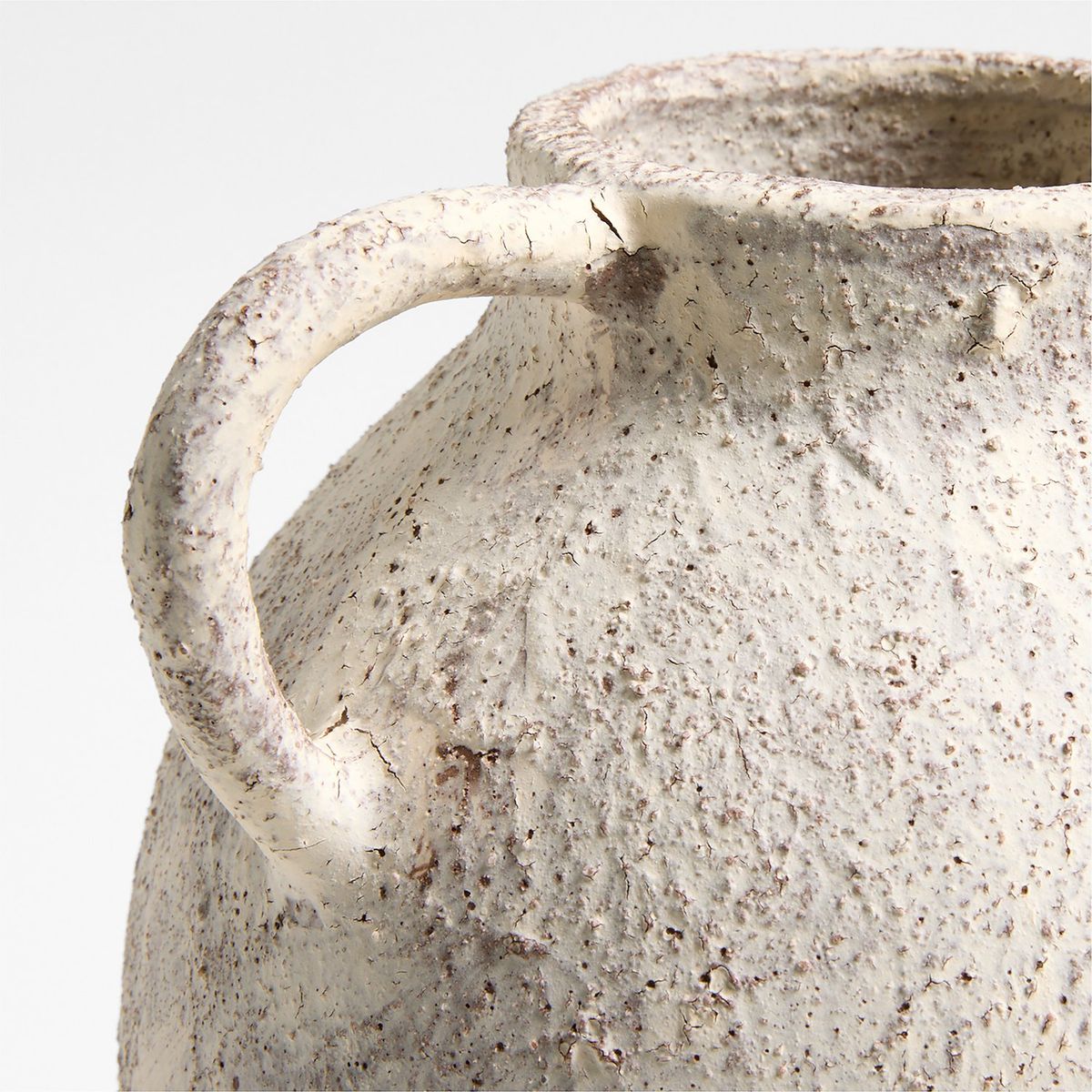 CRATE & BARREL - Jarrón Antiguo en Arcilla 20 cm x 19 cm 