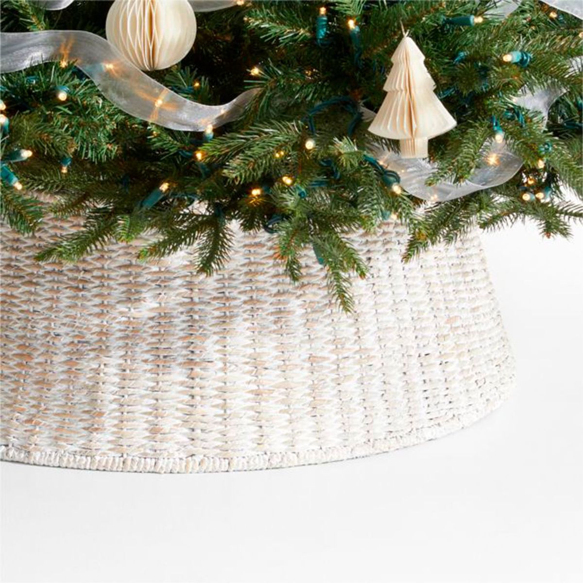 CRATE & BARREL - Pie de árbol Woven en Fibras naturales 25 cm x 69 cm
