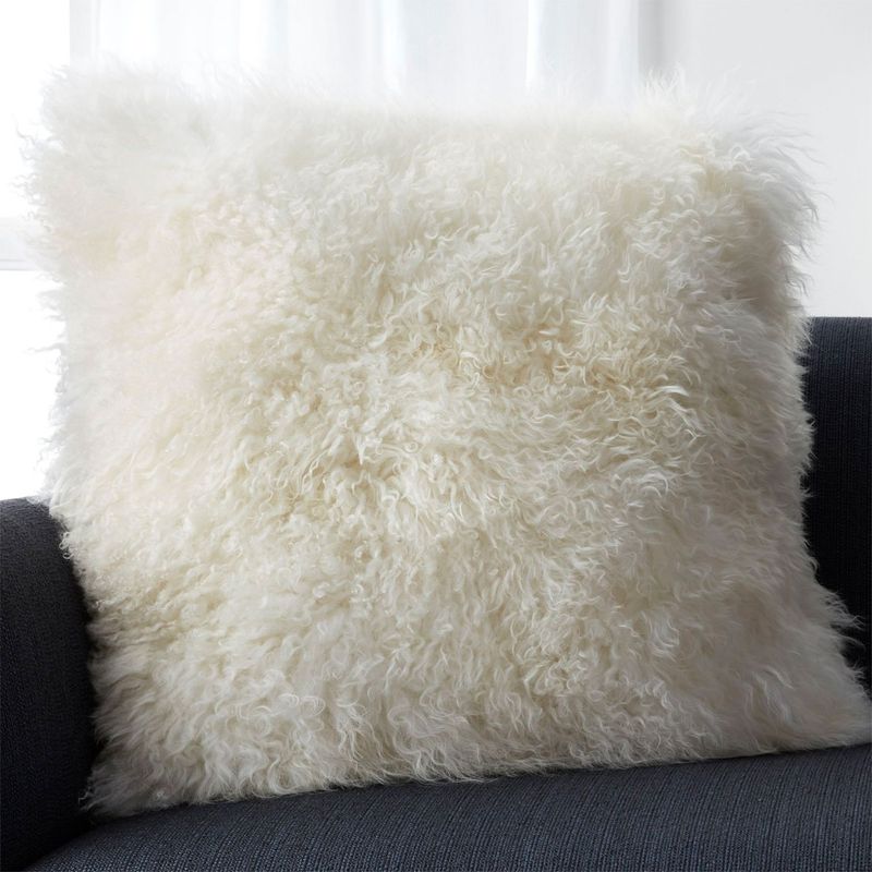 CRATE & BARREL - Funda Cojín Pelliccia 58 x 58 cm