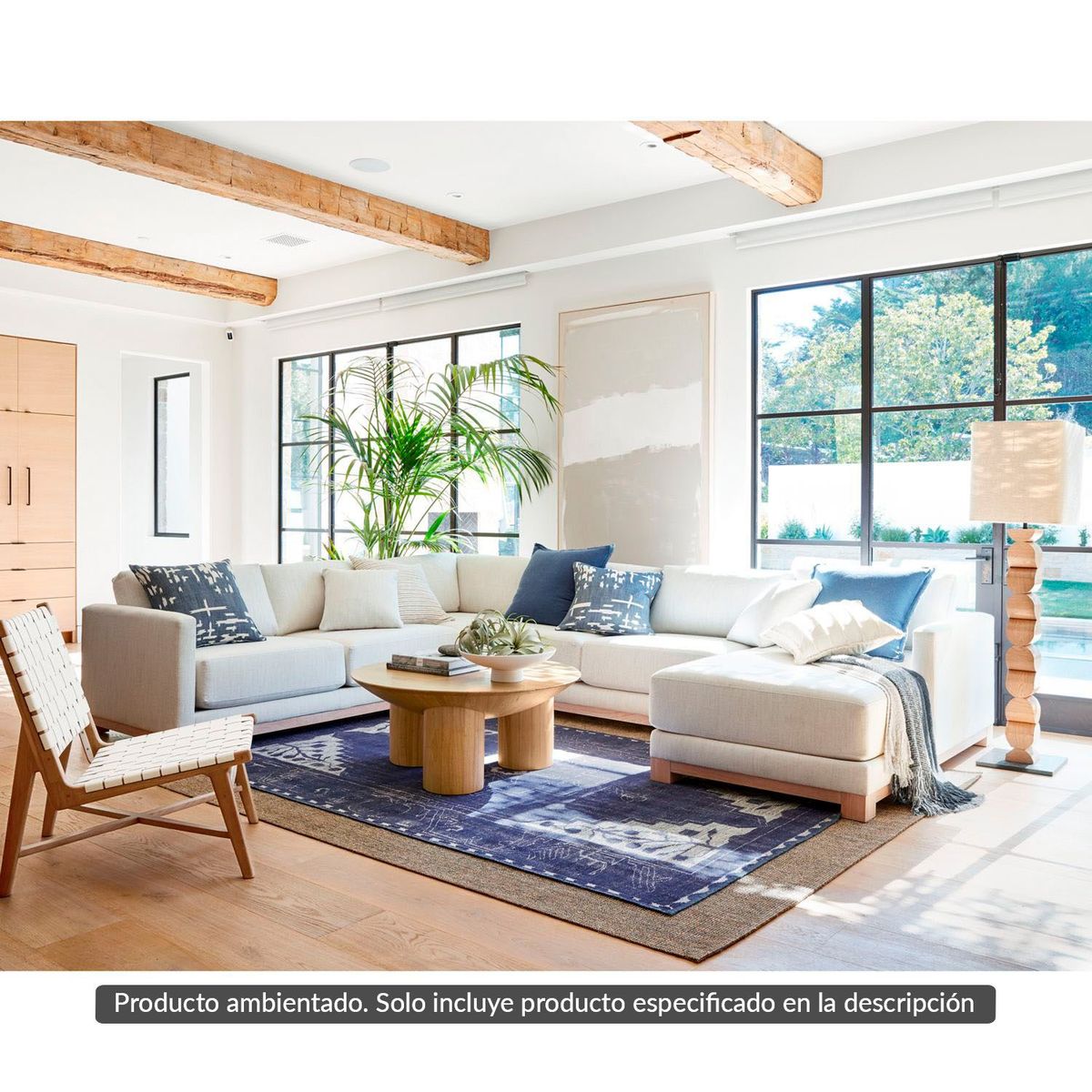 CRATE & BARREL - Poltrona Taj en Cuero