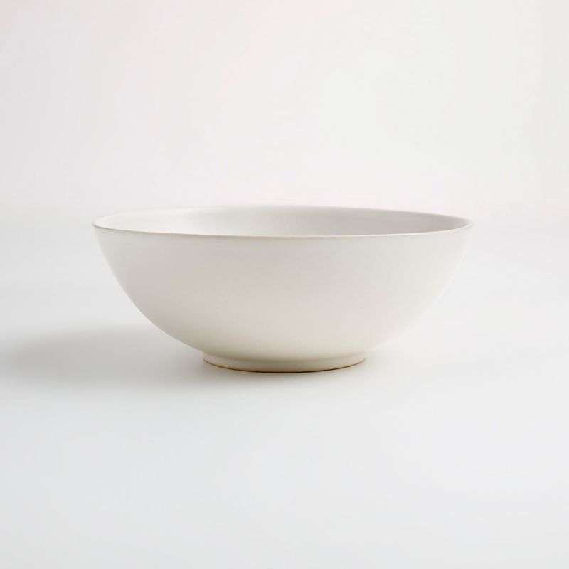 CRATE & BARREL - Bowl Craft Linen en Gres 20 cm x 8 cm