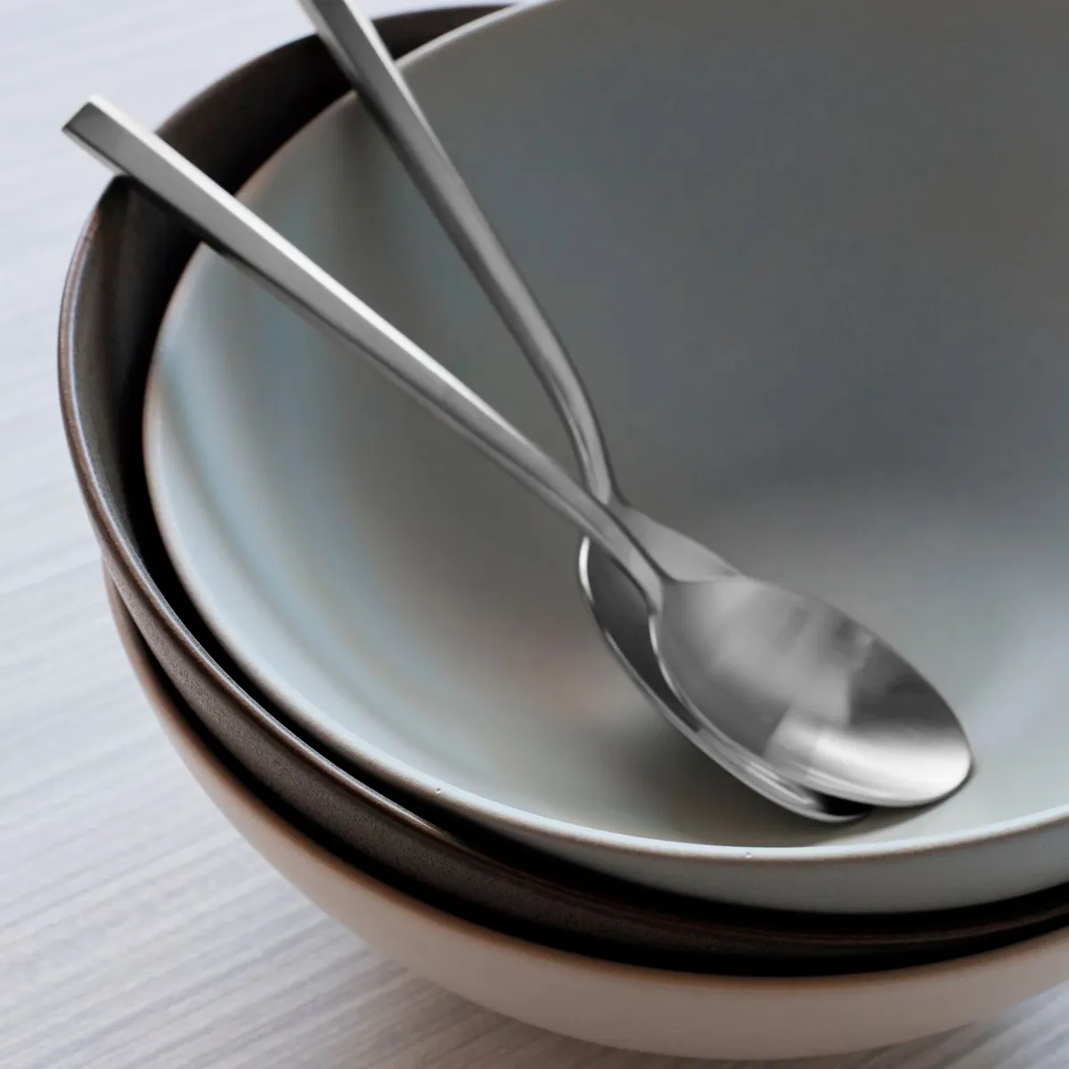 CRATE & BARREL - Bowl Craft Linen en Gres 20 cm x 8 cm