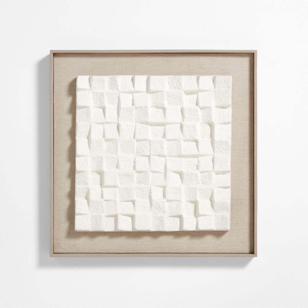 CRATE & BARREL - Cuadro ADORNO DE PARED EN PULPA DE PAPEL Madera