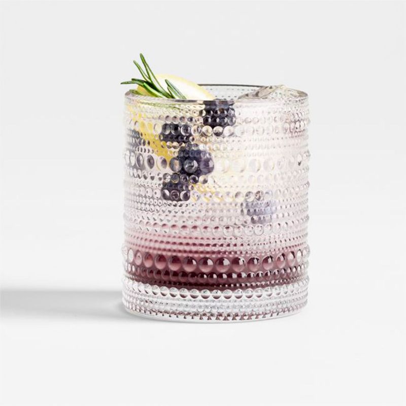 CRATE & BARREL - Vaso corto Alma de Vidrio  10 oz
