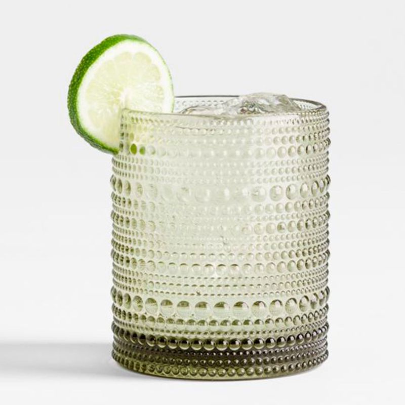 CRATE & BARREL - Vaso corto Alma de Vidrio  10 oz