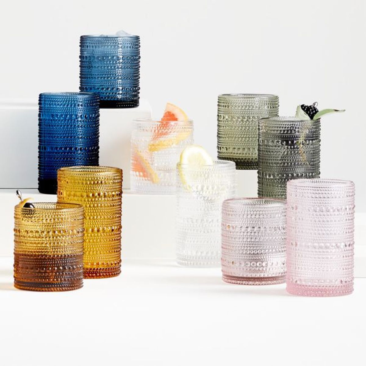 CRATE & BARREL - Vaso alto Alma de Vidrio  13 oz