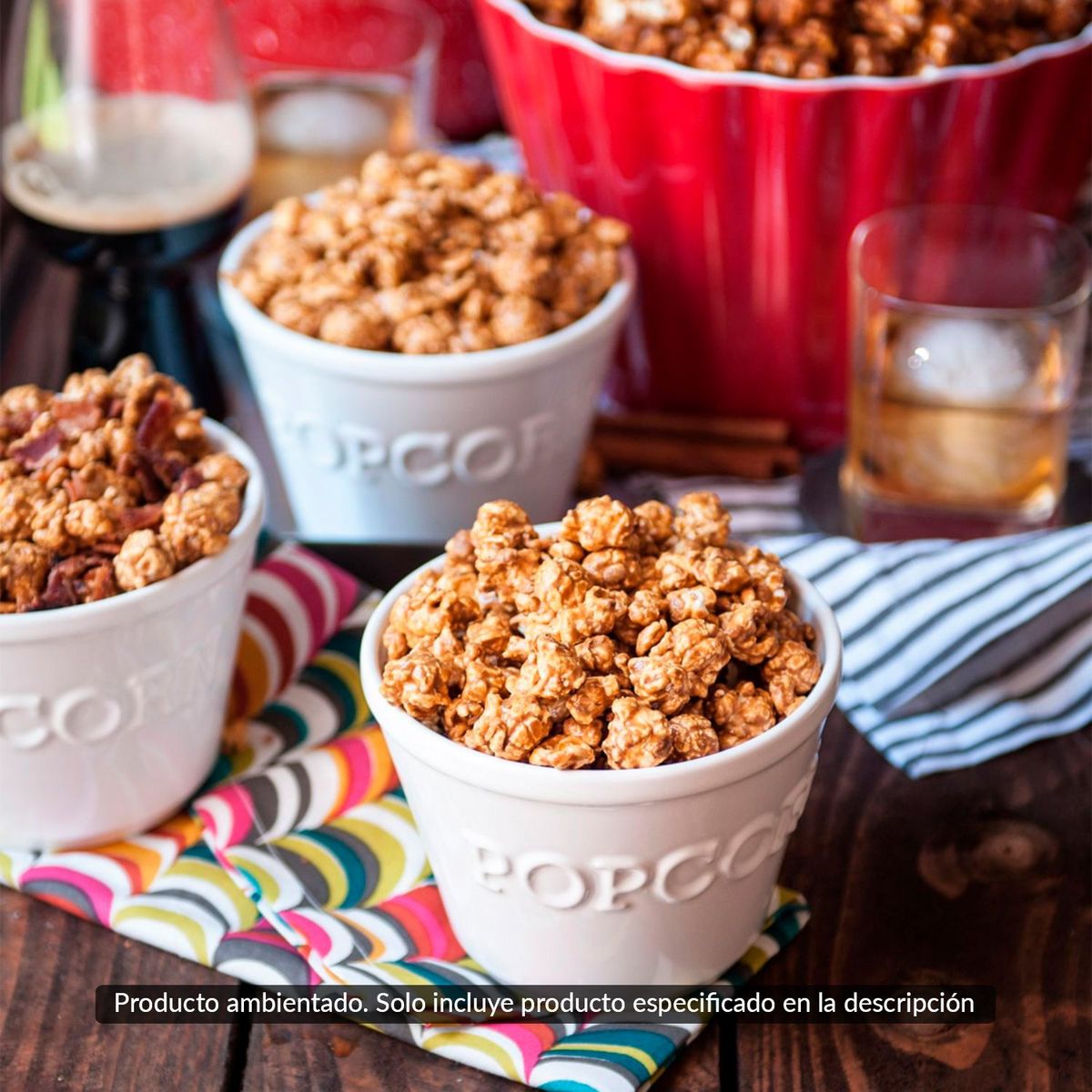 CRATE & BARREL - Bowl de Palomitas en Melamina 15 cm