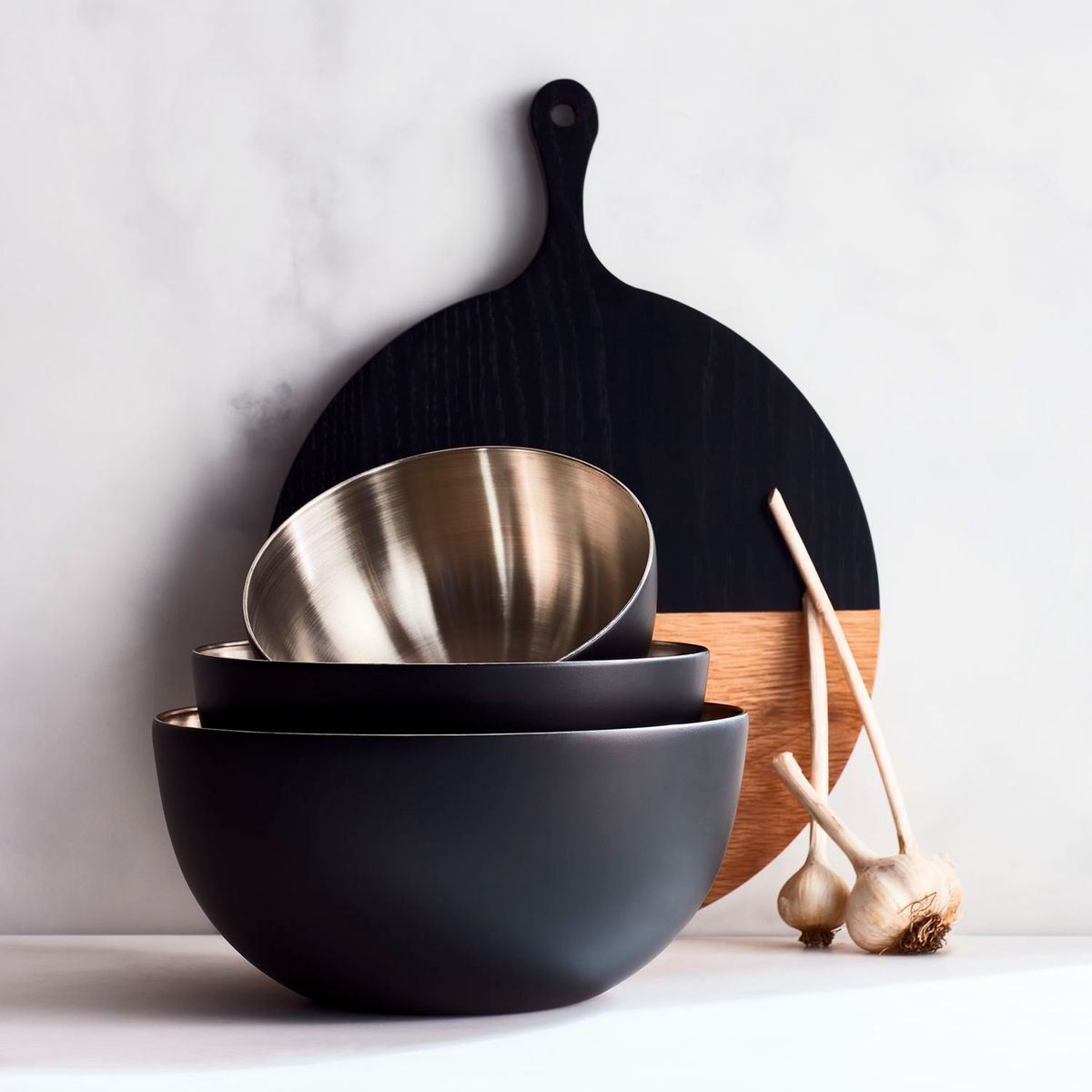 CRATE & BARREL - Bowl Acero inoxidable Nera 20 cm