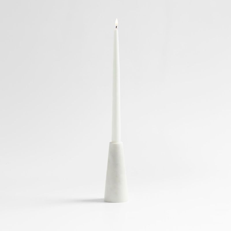 CRATE & BARREL - Candelabro Mármol 15 x 6 cm