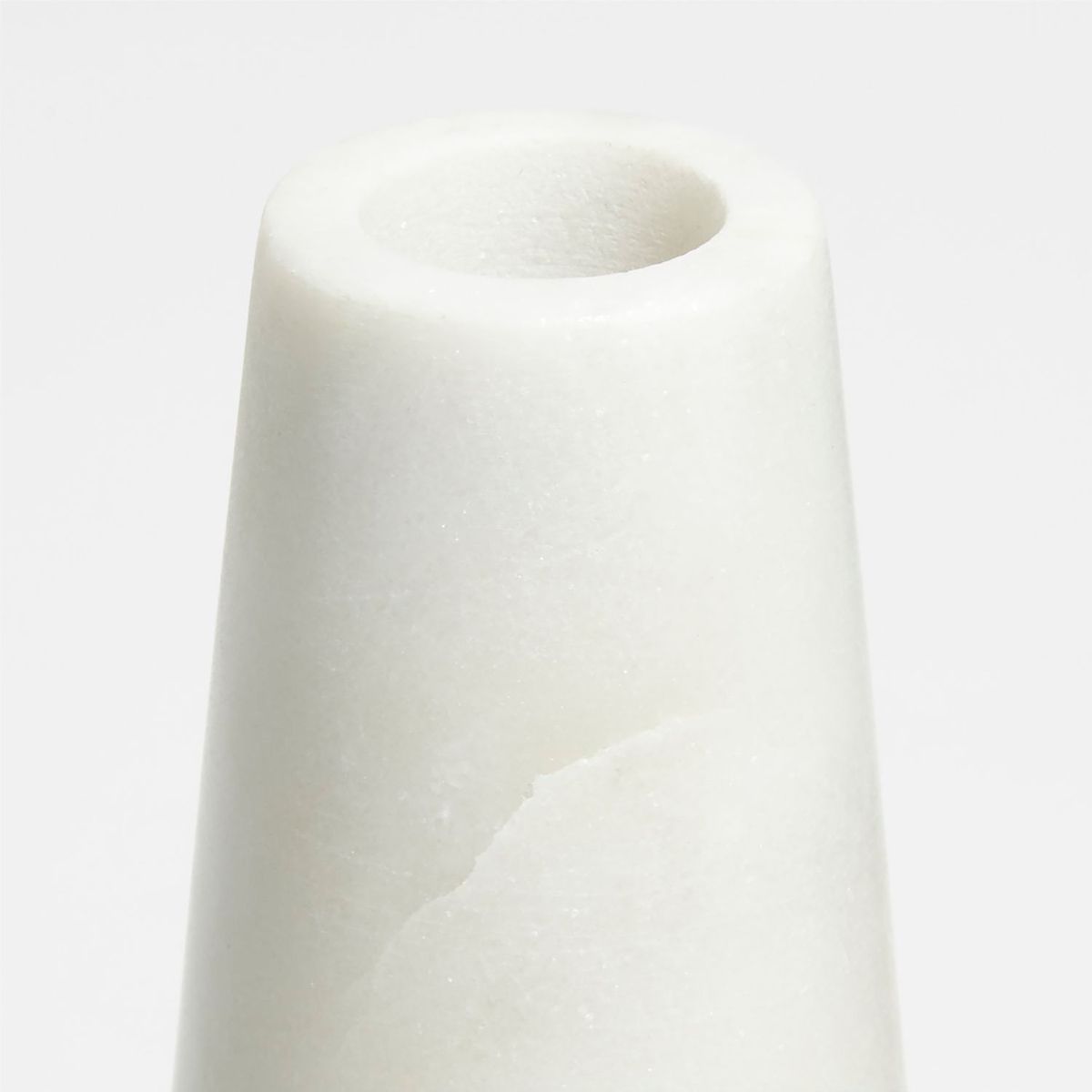 CRATE & BARREL - Candelabro Mármol 20 x 6 cm