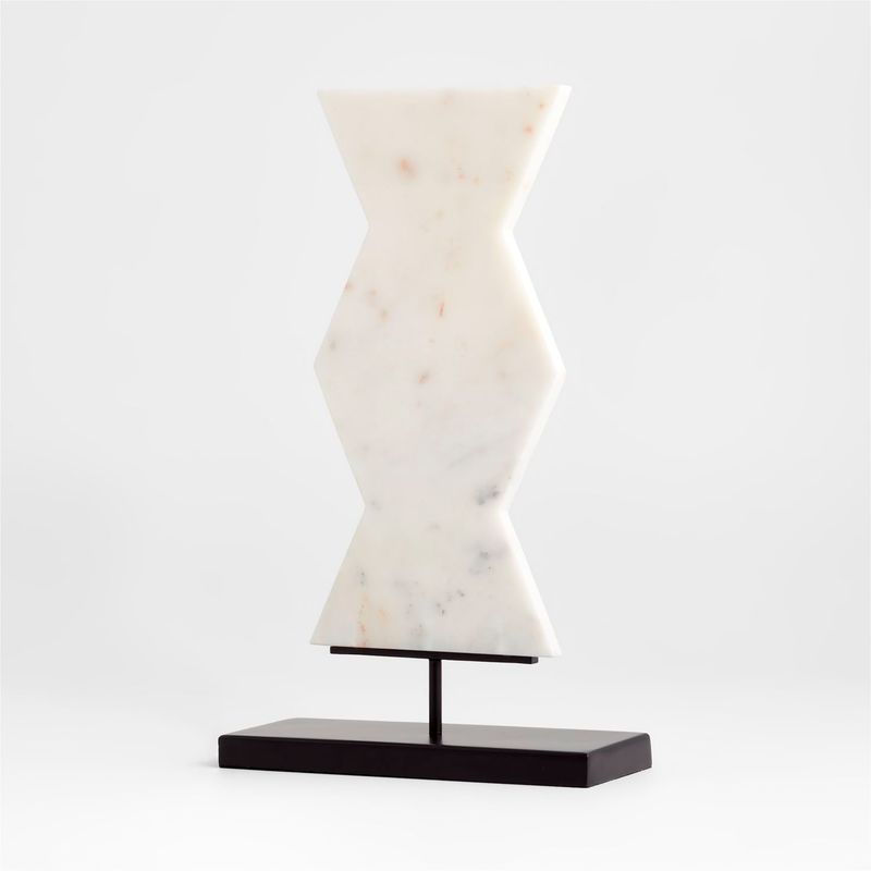 CRATE & BARREL - Adorno Destan en Mármol 42 cm x 25 cm 