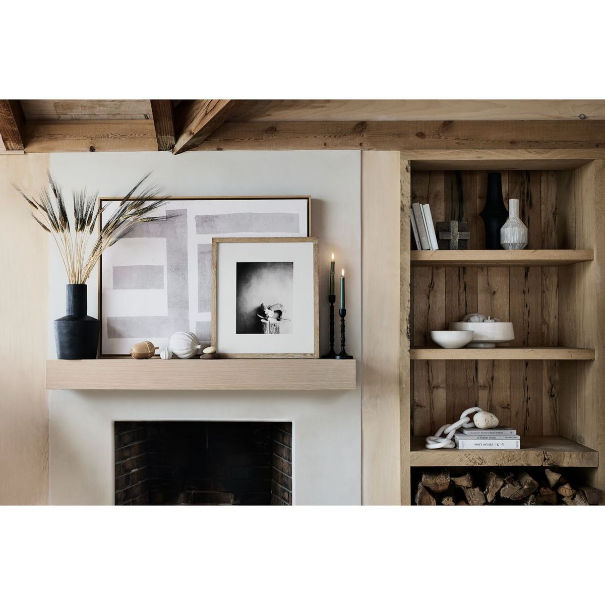 CRATE & BARREL - Adorno Cadena Eslabones de Mármol 10 x 51 cm