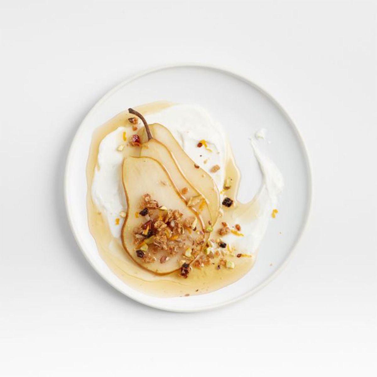 CRATE & BARREL - Plato de ensalada Tour en Porcelana 22 cm x 2 cm