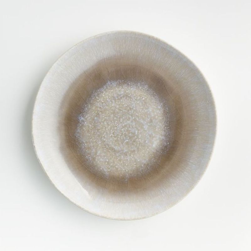 CRATE & BARREL - Plato Principal Caspian Gris 26 cm