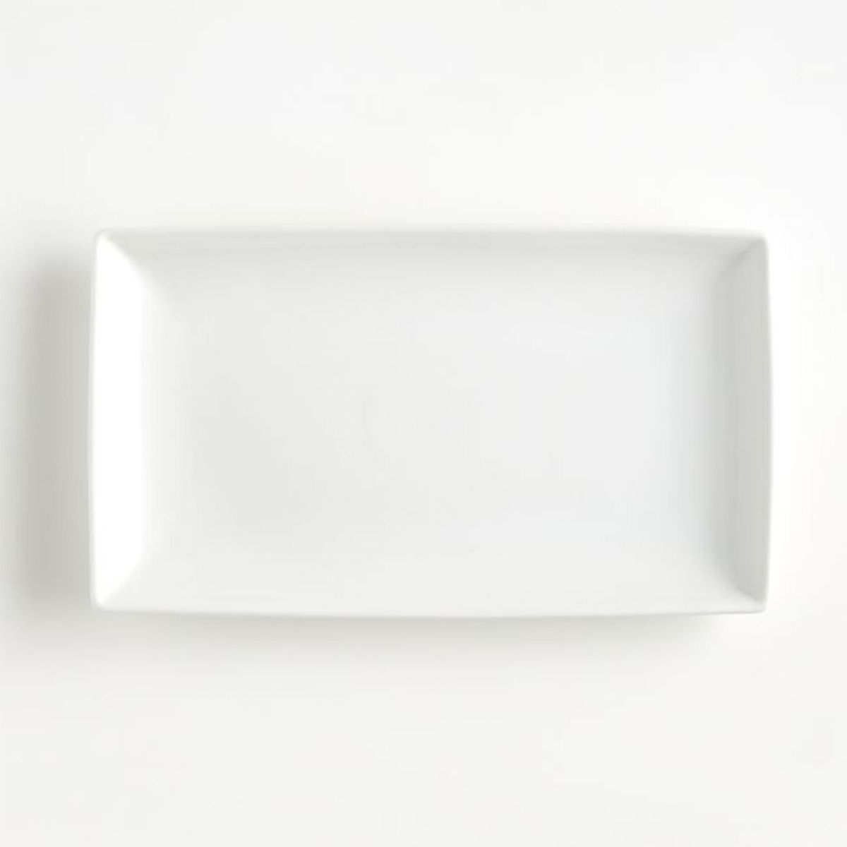 CRATE & BARREL - Bandeja Rectangular en Porcelana 25 x 15 cm