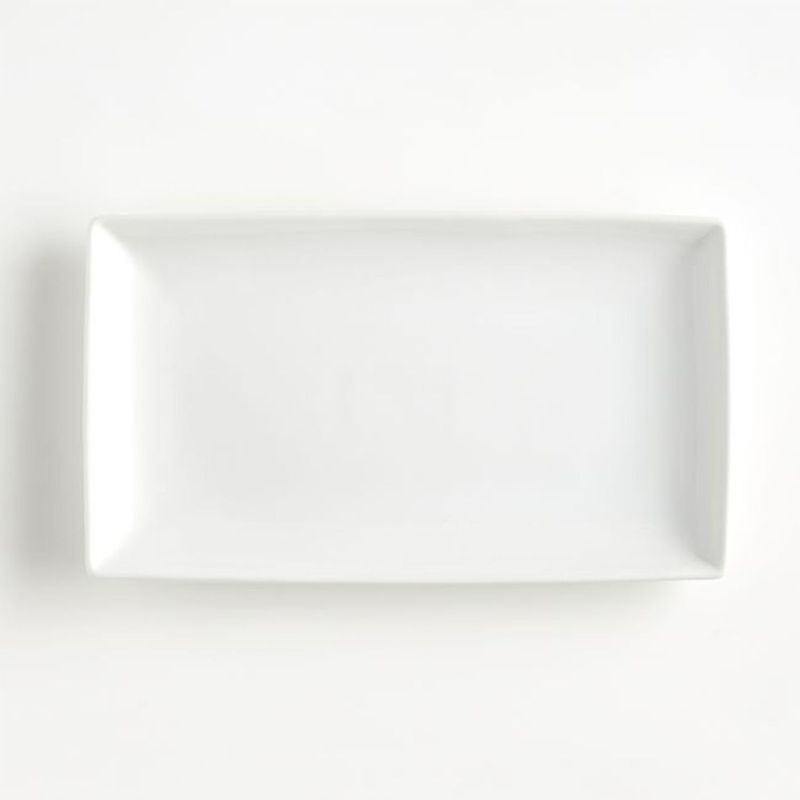 CRATE & BARREL - Bandeja Rectangular en Porcelana 25 x 15 cm
